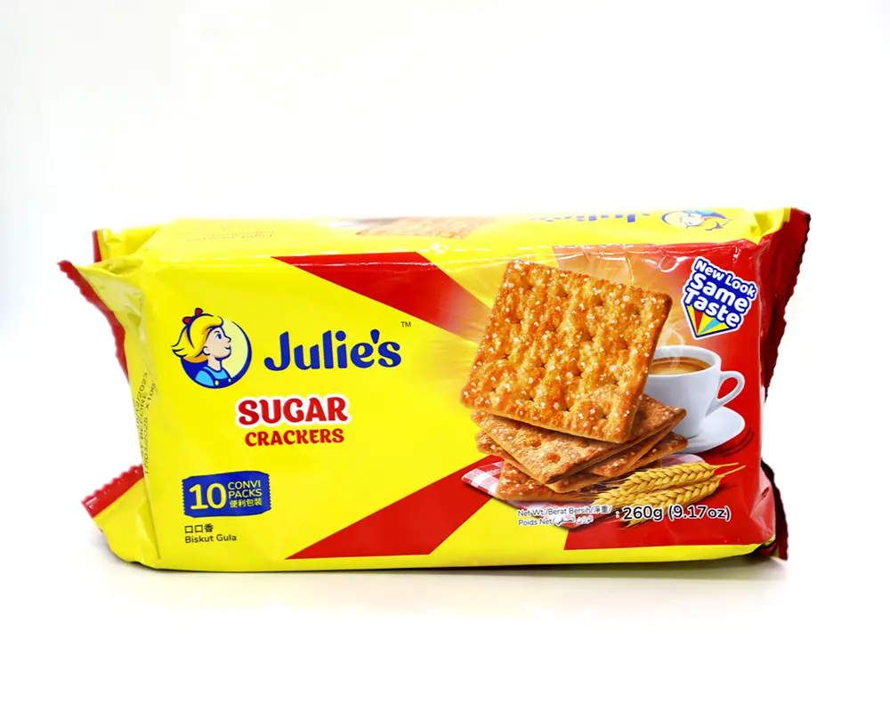 Julie's Sugar Crackers Biscuit 260gm Malaysia