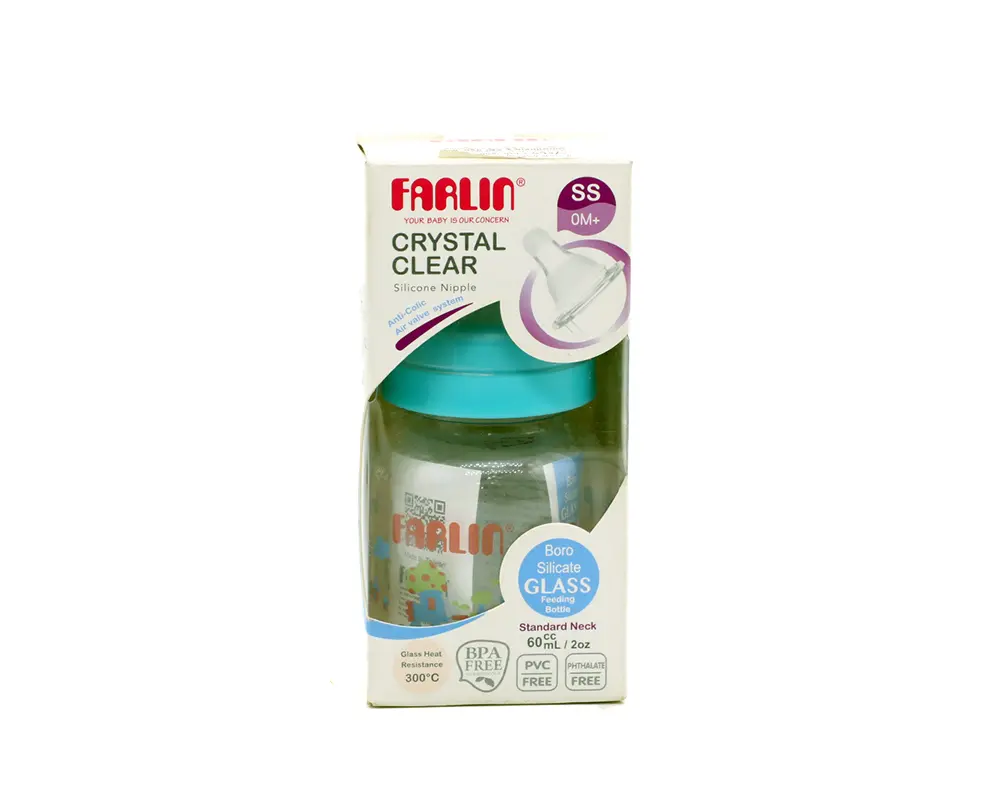 Farlin Glass Feeding Bottle NB-205G 60cc