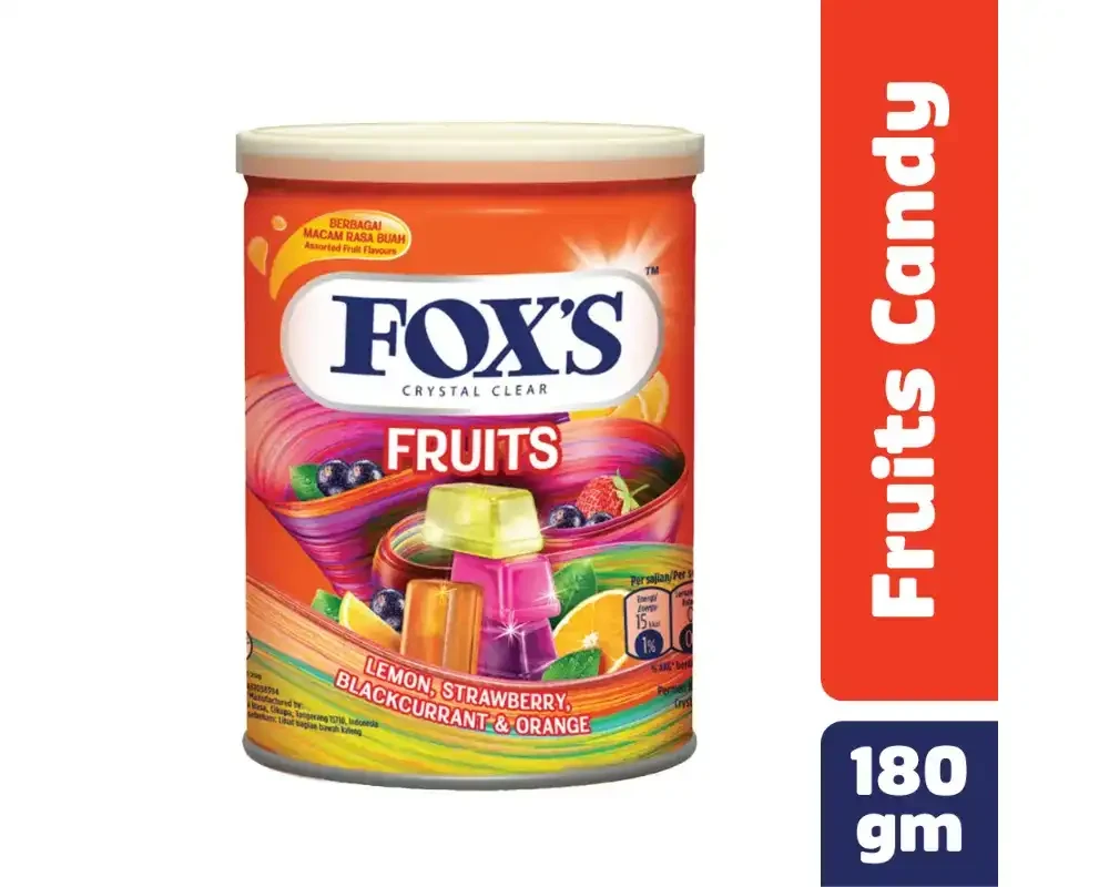 Fox's Crystal Clear Fruits Candy 180gm