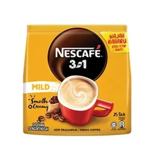 Nescafe 3in1 Mild Smooth & Creamy Coffee 18gx25s 450g