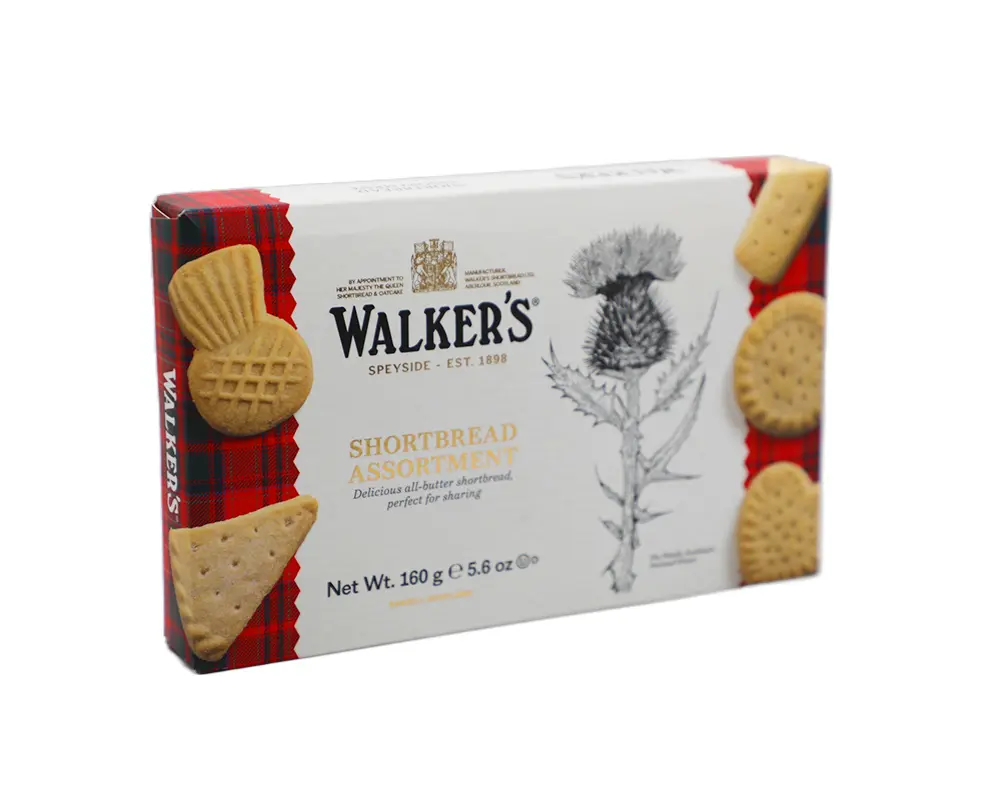 Walkers Pure Butter Assorted Shortbread Biscuits 160gm