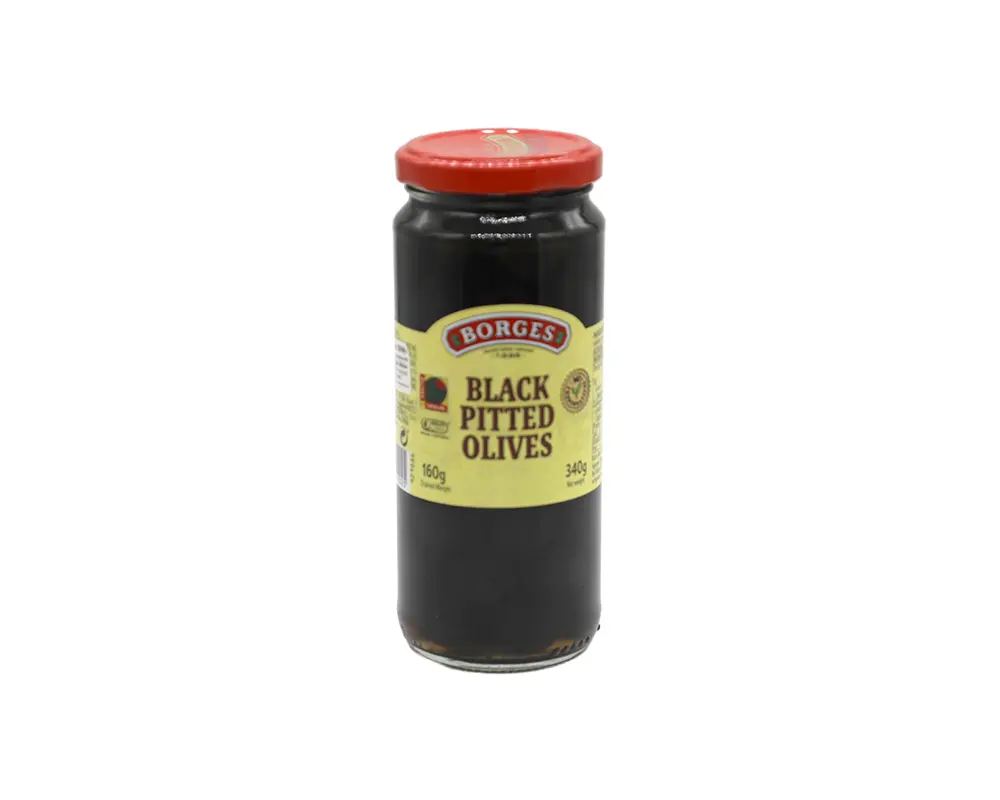 Borges Black Pitted Olives 320gm