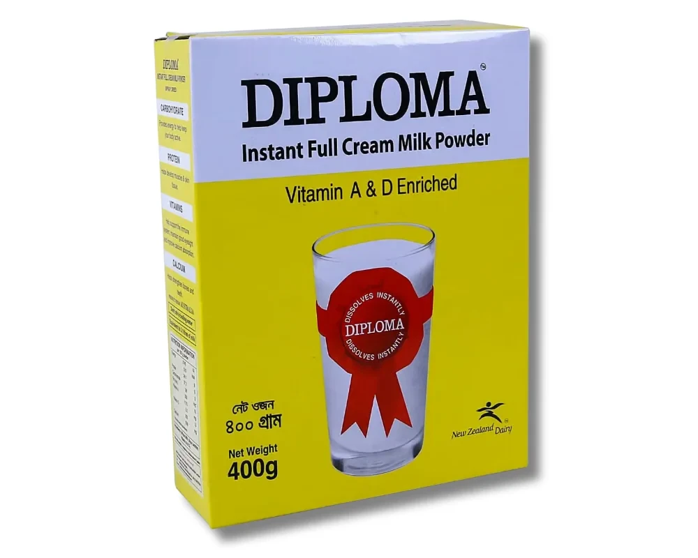 Diploma Instant Full Cream Milk Powder 400gm (BIB)